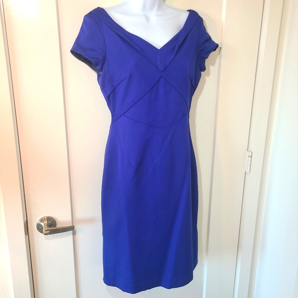 Reiss Cocktail Office Dress Royal Blue
